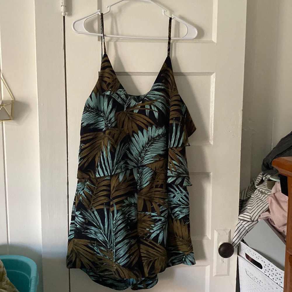 H&M tropical print romper